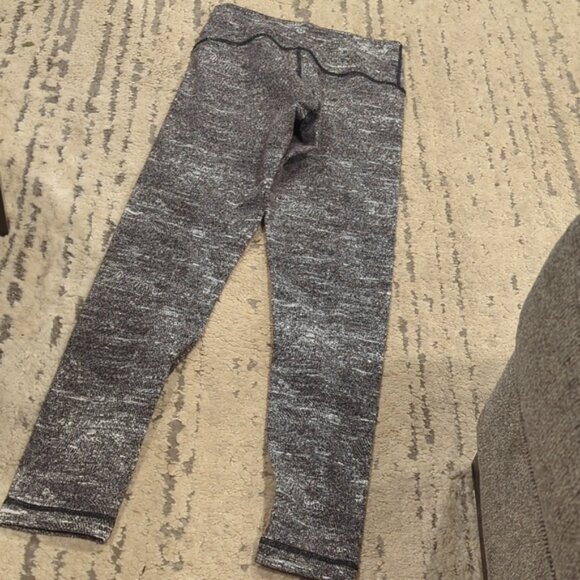 Lululemon Wunder Under Hi-Rise 7/8 Tight *25" Rush Jacquard Black White - Picture 8 of 9